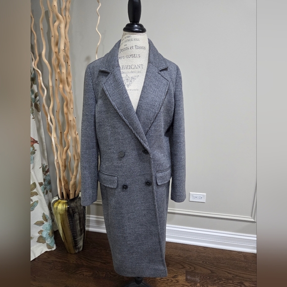 Express Jackets & Blazers - Expess Gray Double-Breasted Women's Coat Sz.M